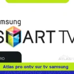 Téléchargement de l'application Atlas Pro ONTV sur TV Samsung