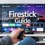IPTV showing Firestick interface and setup instructions