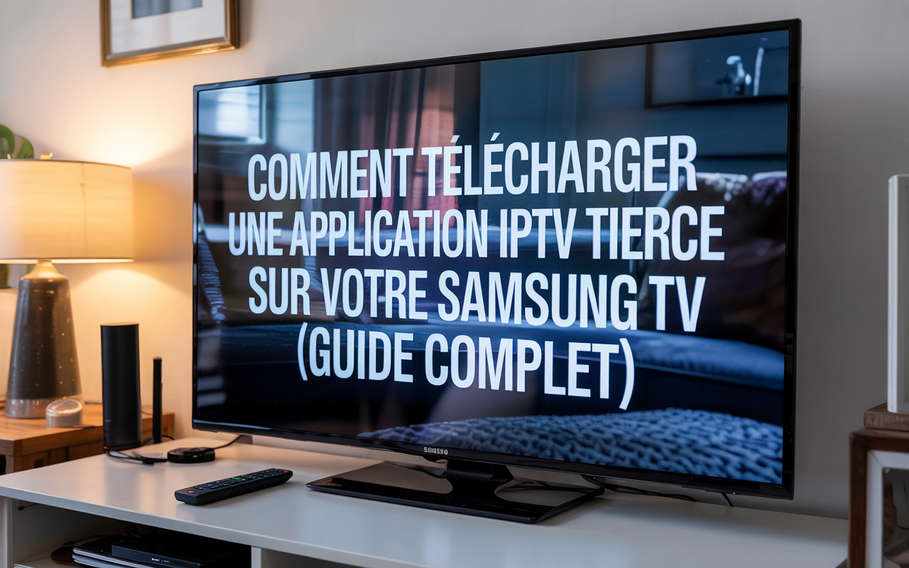 Comment installer une application IPTV tierce sur une Smart TV Samsung