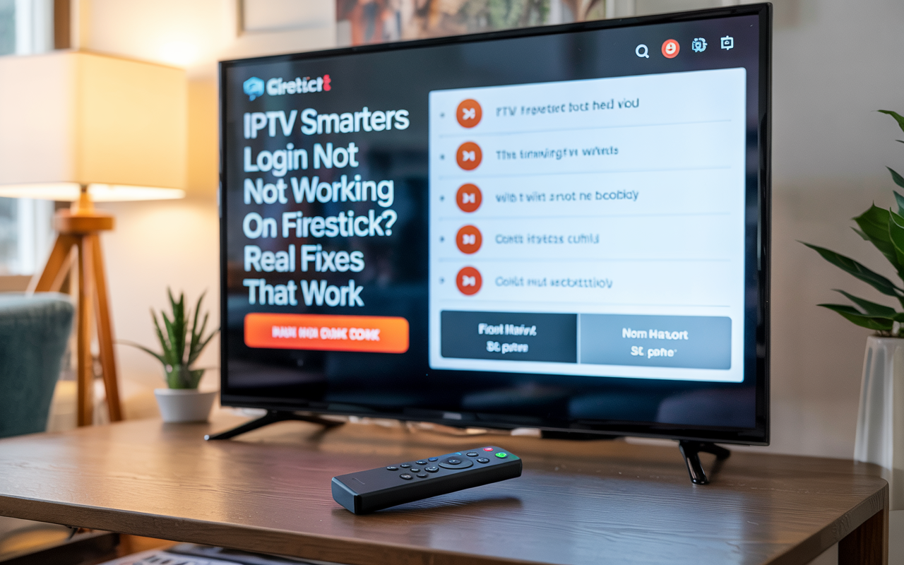 Fix IPTV Smarters login issues on Firestick