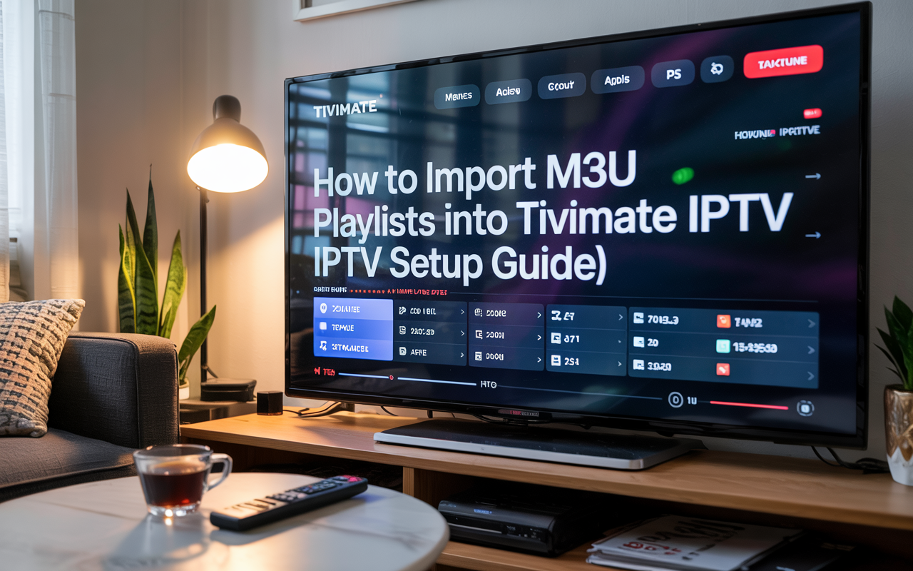How to import M3U IPTV playlist into TiviMate IPTV app