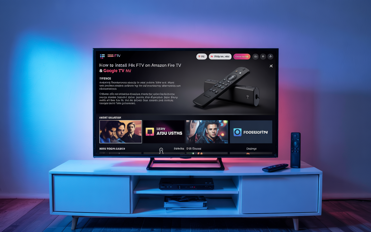 How to install Flix IPTV on Amazon Fire TV and Google TV devices