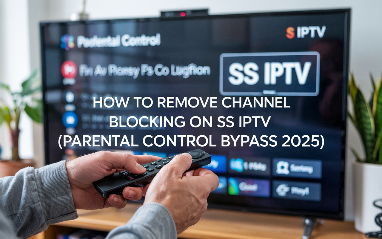 How to disable parental control and unblock channels on SS IPTV