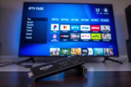 Amazon Fire Stick connecté à un téléviseur