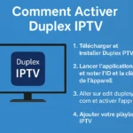 menu de redémarrage de l'application Duplex IPTV après activation