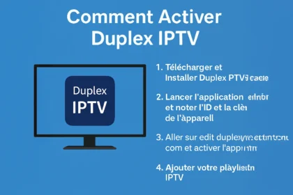 menu de redémarrage de l'application Duplex IPTV après activation