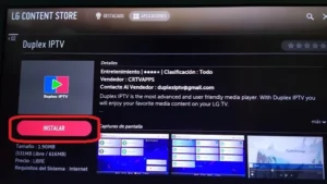 device id et device key affichés sur l’écran de Duplex IPTV