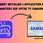 iptv smarters app interface on samsung smart tv