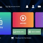 Écran d’application IPTV Smarters avec code gratuit