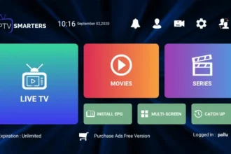 Écran d’application IPTV Smarters avec code gratuit