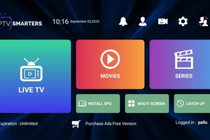 Écran d’application IPTV Smarters avec code gratuit