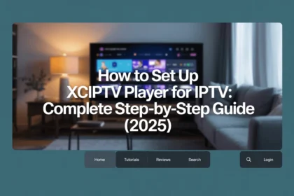 Set up XCIPTV Player for IPTV in 2025 — Full setup tutorial with smart TV in the background