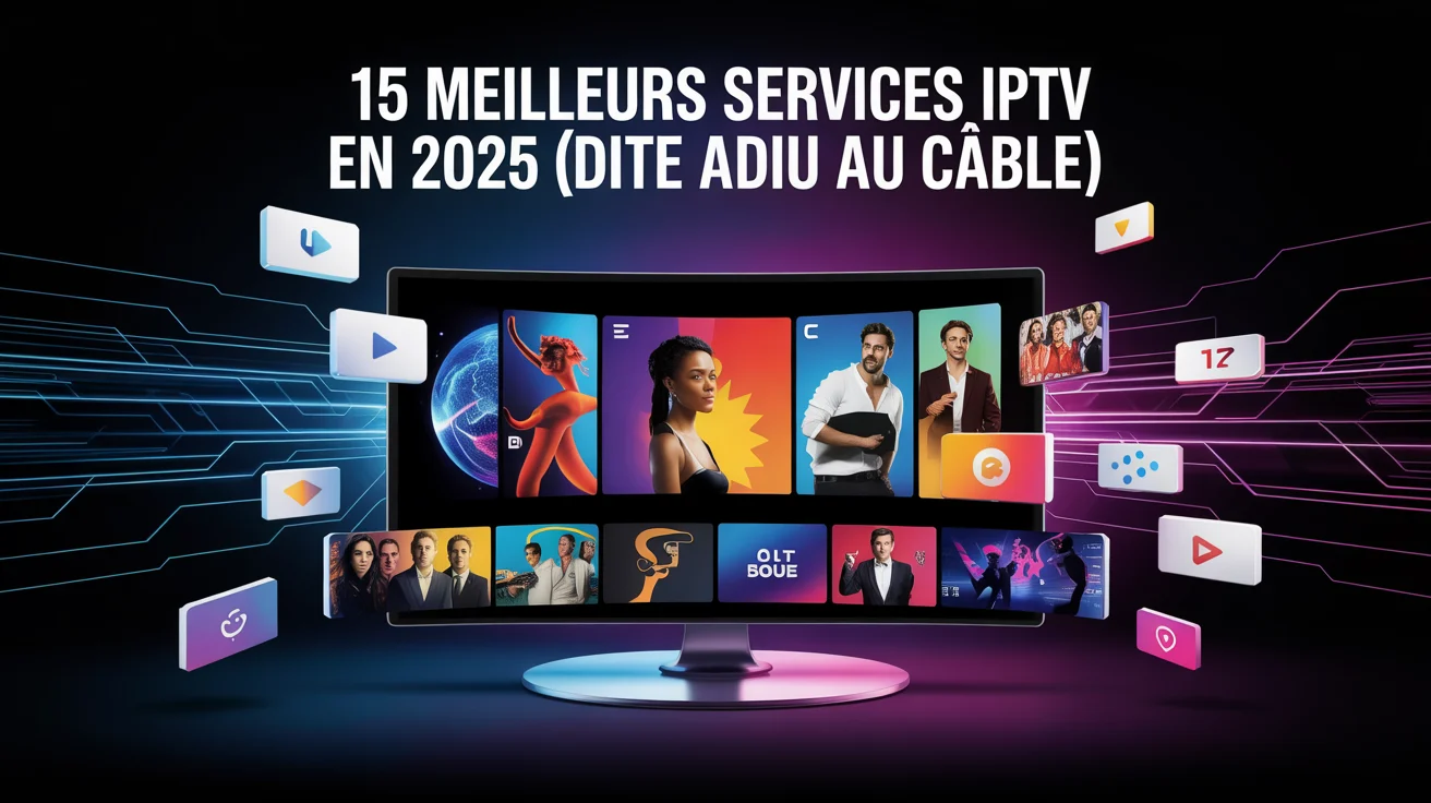 les meilleurs services IPTV disponibles en avril 2025 pour remplacer la télévision par câble.