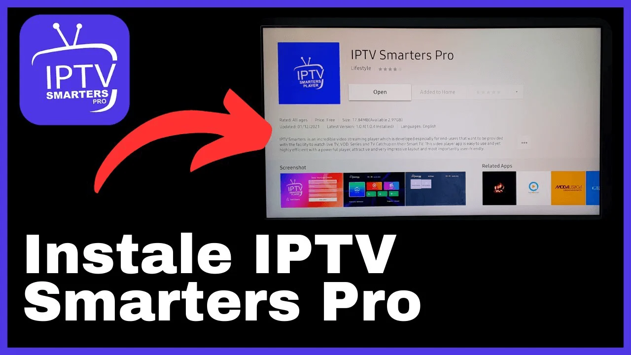 Download IPTV player for Samsung TV smart tv