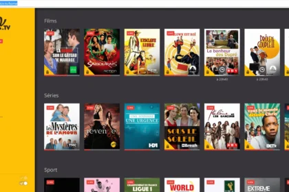 interface de Molotov avec bouton cast actif