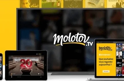 molotov en cours d'utilisation sur Fire TV Stick