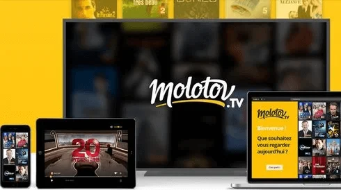molotov en cours d'utilisation sur Fire TV Stick